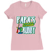 papa's little fishin buddy Ladies Fitted T-Shirt
