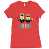 despicable me minions men in black Ladies Fitted T-Shirt