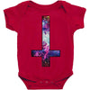 inverted galaxy cross funny  religion banter space fashion new Baby Bodysuit