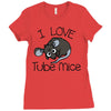 love tube mice Ladies Fitted T-Shirt