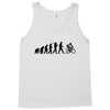 evolution of a cyclist mens black or blue cycling t shirt bike Tank Top
