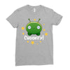 Final Space Chookity with Stars Ladies Fitted T-Shirt