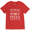 fitness? more like fitness whole pizza inside my mouth V-Neck Tee