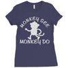 monkey teenage Ladies Fitted T-Shirt