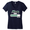 mum loading Women's V-Neck T-Shirt