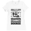 Never Underestimate A Grandpa With An Engineering Degree Ladies Fitted T-Shirt