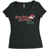 dear santa, i want it all Women's Triblend Scoop T-shirt