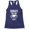 sundays are for football foot ball Racerback Tank