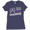 good wine good friends Ladies Fitted T-Shirt