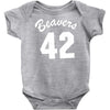 beavers 42 Baby Onesie