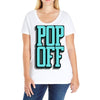 pop off pop up Ladies Curvy T-Shirt