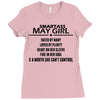 Smartass May Girl Ladies Fitted T-Shirt