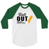 Butt Out Lung Cancer Awareness 3/4 Sleeve Shirt