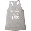 the janoskians dogs gonna bark Racerback Tank