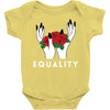 equality white Baby Bodysuit