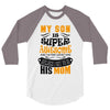 My Son Is Super Awesome His Mom 3/4 Sleeve Shirt