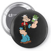 popeye spinach retro mens funny Pin-back button