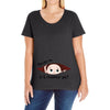November Peeking Out Baby Boy Ladies Curvy T-Shirt