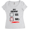 am i childish Women's Triblend Scoop T-shirt