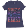 my mom is in heaven forever Ladies Fitted T-Shirt