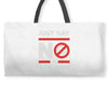 say no to civil war Weekender Totes