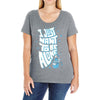 lonely astronaut Ladies Curvy T-Shirt