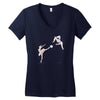 swan kick Women's V-Neck T-Shirt