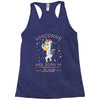 Unicorns are born in June Racerback Tank