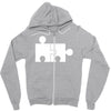 rude jigsaw ideal birthday present or gift Zipper Hoodie