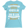 Super Cool Mother In Law Of A Freaking Awesome Son In Law Ladies Fitted T-Shirt