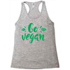 go vegan Racerback Tank