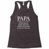 papa man myth legend Racerback Tank