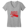 hot sauce emergency Women's V-Neck T-Shirt