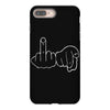 funny rude fingers ideal birthday gift or present iPhone 8 Plus