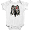 ribcage and heart Baby Onesie