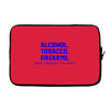 funny t shirt alcohol tobacco firearms who's bringing the chips tee Laptop sleeve