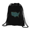 periodic table of the states Drawstring Bags