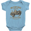 american army jeep Baby Onesie
