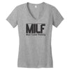 milf  man i love fishing Women's V-Neck T-Shirt