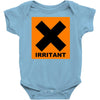 irritant symbol joke Baby Onesie