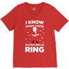 i know when those sleigh bells ring V-Neck Tee