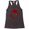 deadpool face Racerback Tank