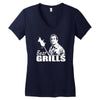 bear grills  funny Women's V-Neck T-Shirt