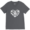 cat love paw V-Neck Tee