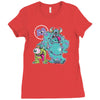monsters fink Ladies Fitted T-Shirt
