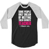 Proud Teacher Mom 3/4 Sleeve Shirt