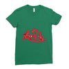 lace up Ladies Fitted T-Shirt