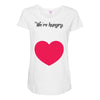 We're Hungry with Heart Maternity Scoop Neck T-shirt