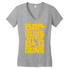 bad guys with big guns Women's V-Neck T-Shirt
