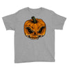 skull pumpkin Youth Tee